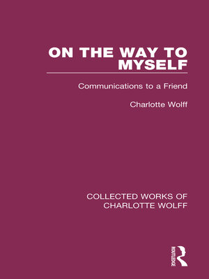 cover image of On the Way to Myself
